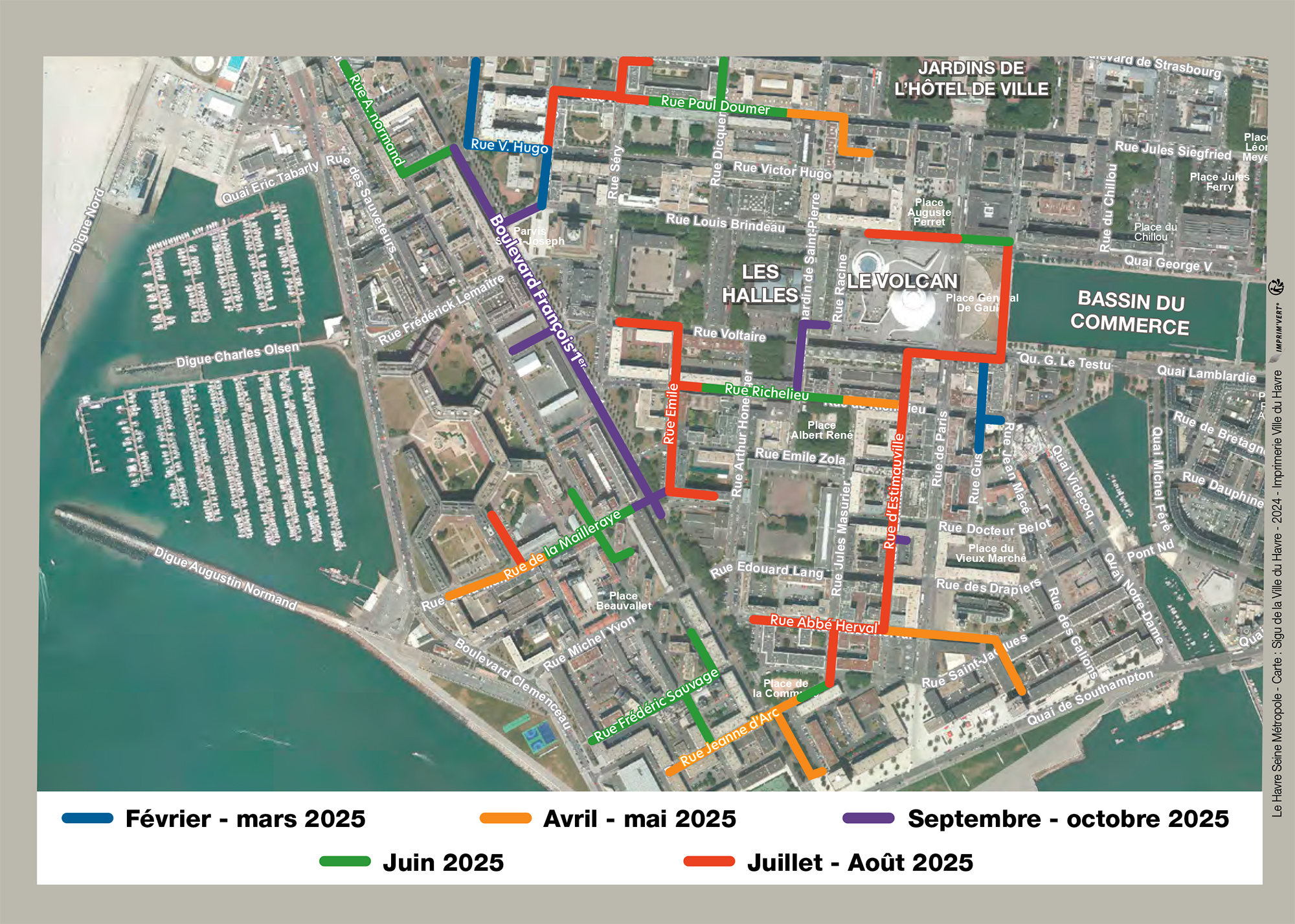 Travaux du réseau de chaleur Le Havre Sud - Zone 1 : Perret / Perrey / © DR