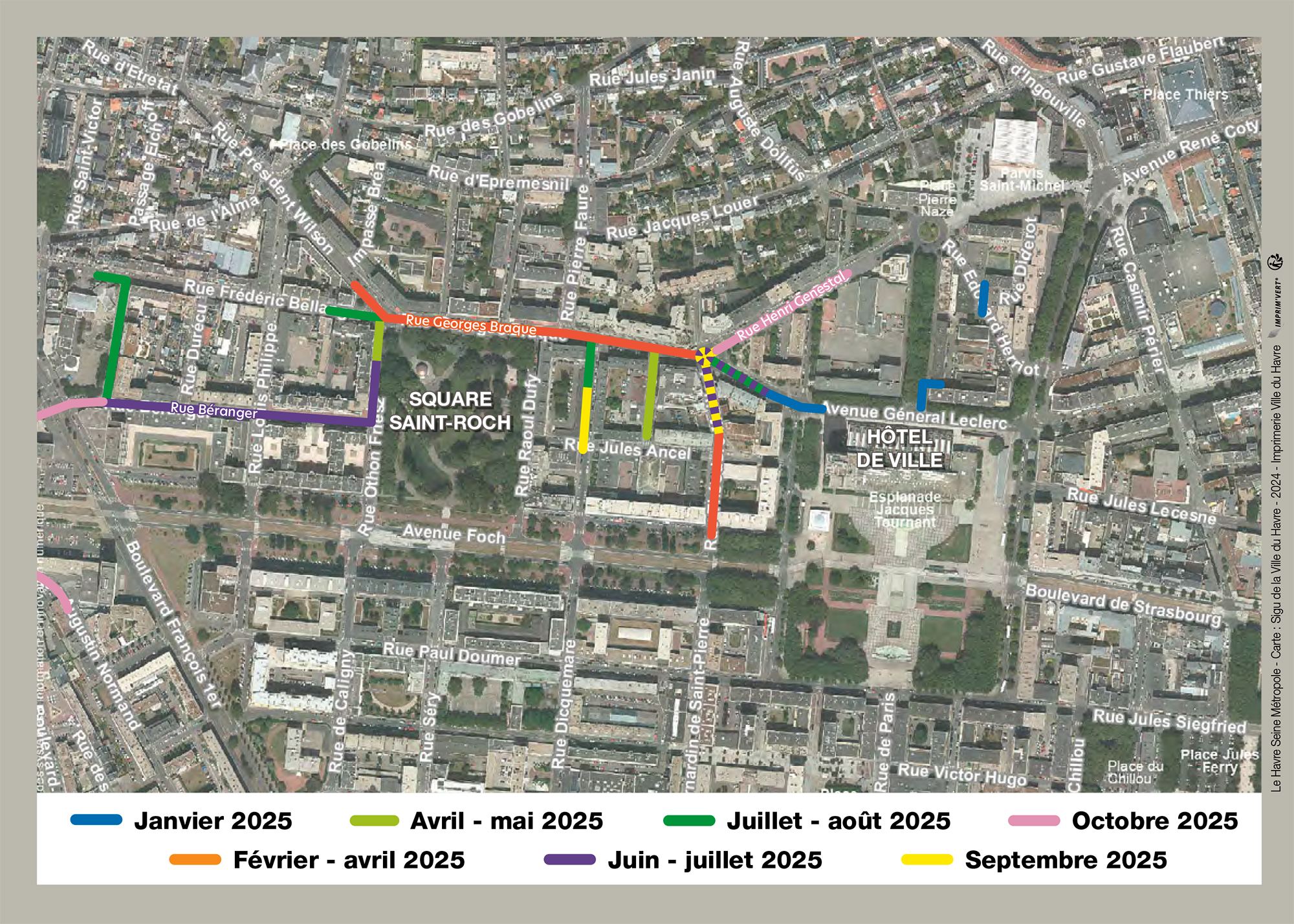 Travaux du réseau de chaleur Le Havre Sud - Zone 3 : Hôtel de Ville / Saint-Vincent / © DR