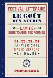 Programme Festival littéraire Le Goût des Autres 2016