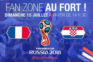 Vivez la finale France - Croatie dans la fan-zone du Fort!