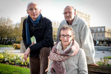 Elisabeth Macquoy, William Omari et Philippe Ryckelynck, bénévoles de Association nationale des visiteurs de prison