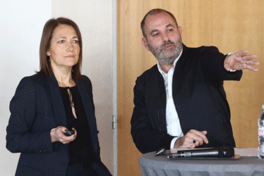 Gaëlle Hamonic et Jean-Christophe Masson, les architectes du projet de la tour Videcoq au Havre 